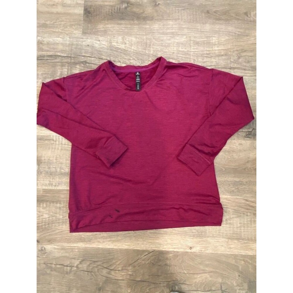 Burgundy Soft 90 degrees Athletic Longsleeve Thermal Activity shirt